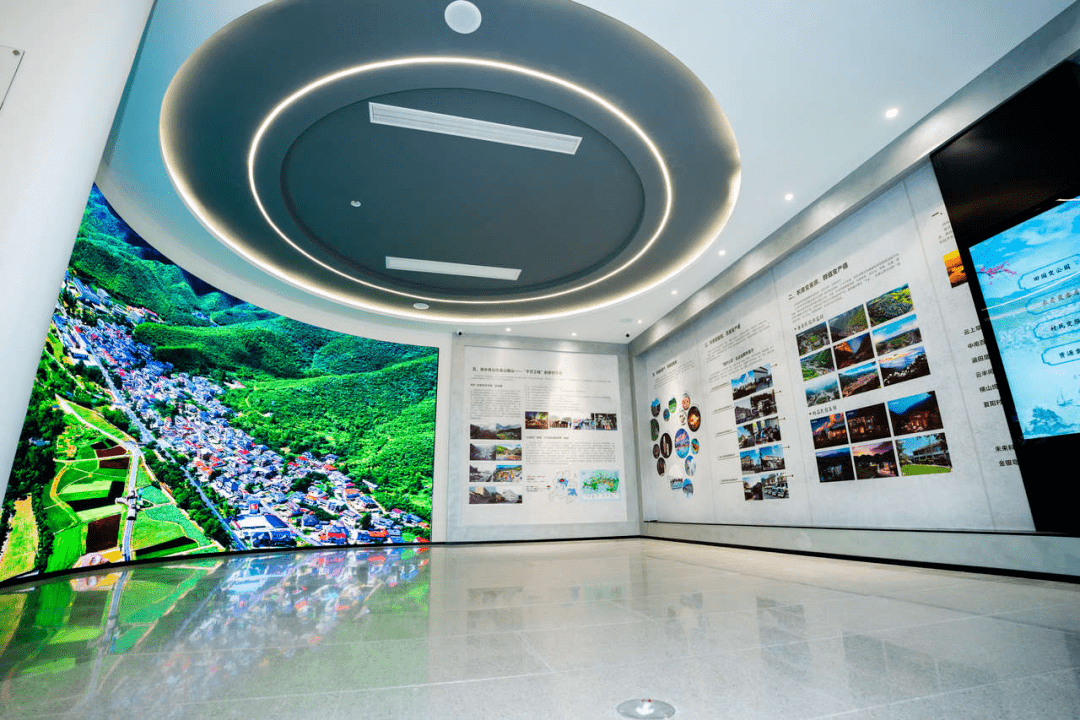 浙江千万工程余村展示馆|这里用简单的展览介绍,说明了余村的未来