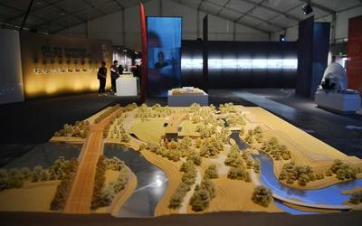 北京城市建筑双年展先导展开幕,路县故城遗址展示工程模型亮相